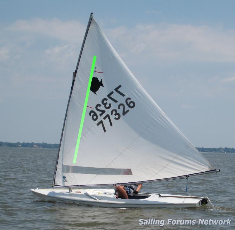 setting up a Sunfish sail | my2fish: a blog about sunfish sailing
