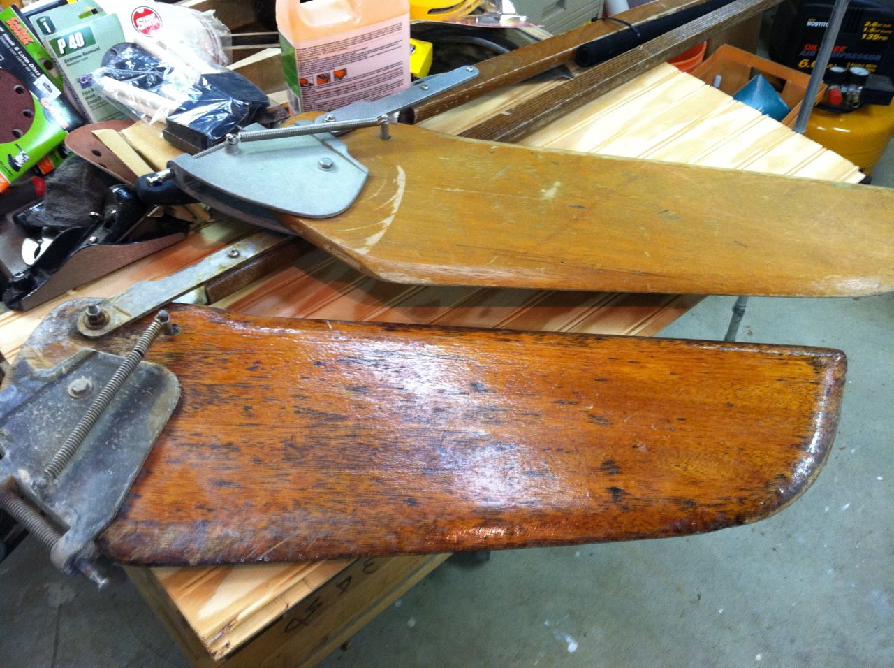 sunfish rudder and daggerboard repair – progress | my2fish ...